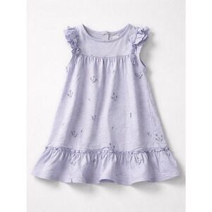 Ettie H purple ruffle sleeve dress with kite print size 2T